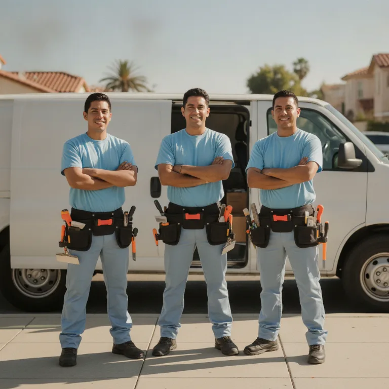 Ladrilhador equipe em Guaianases